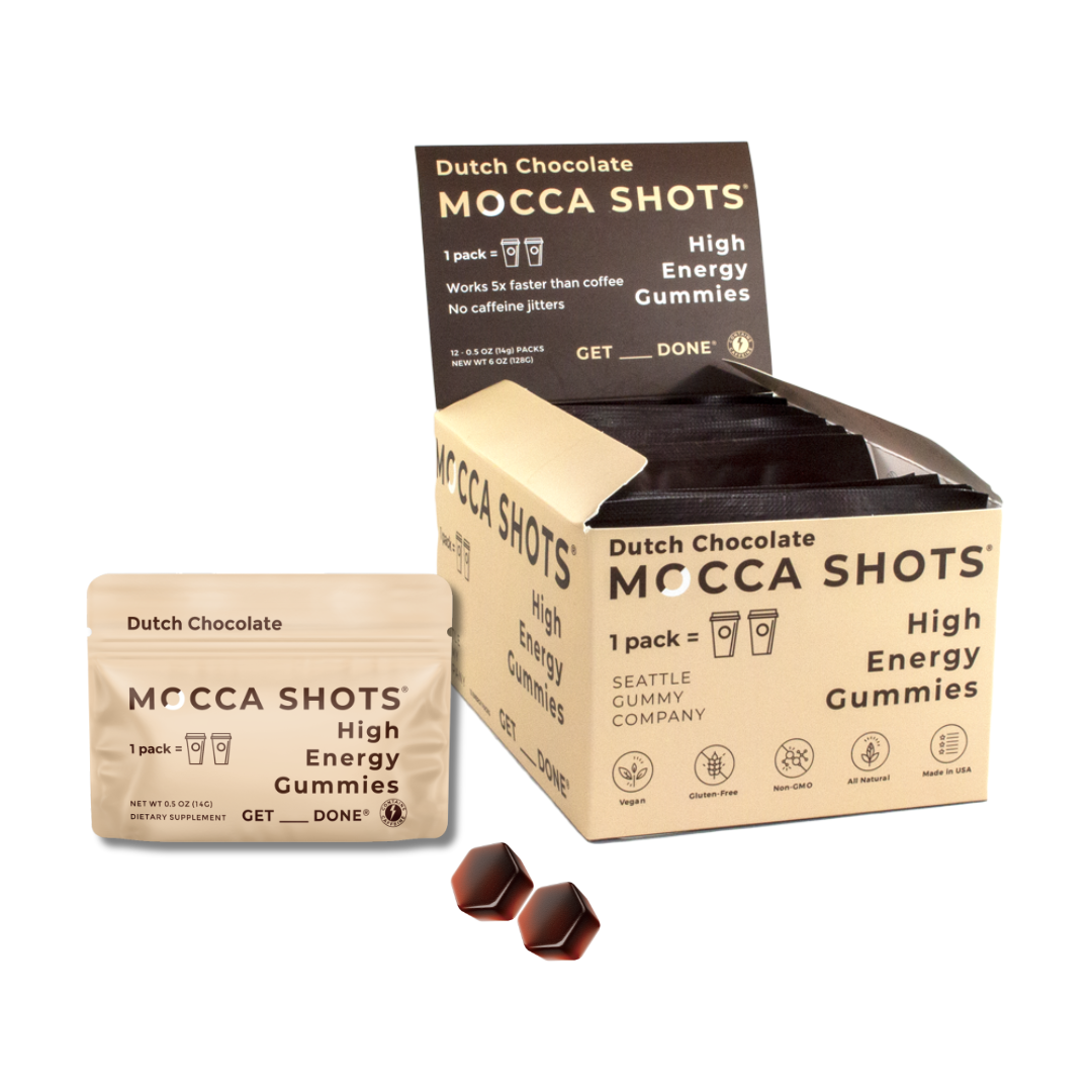 Mocca Shots - High Energy Gummies - 12 Pack