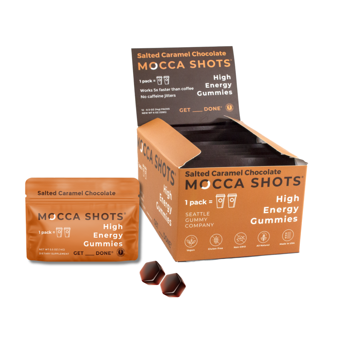 Mocca Shots - High Energy Gummies - 12 Pack